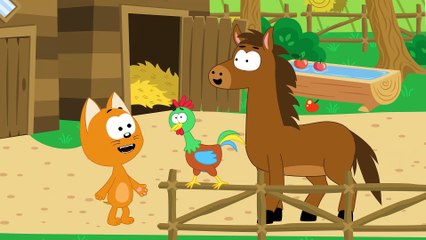 Rooster Song - Kote Kitty Songs and Cartoons for Kids