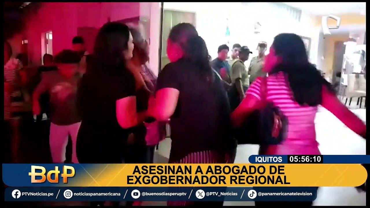 Iquitos: sicario asesina a abogado de ex gobernador regional de Loreto