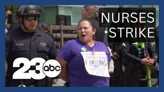 Healthcare workers arrested at Labor Day protest
