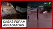 Casas são arrastadas e cidades registram enchentes com passagem de ciclone extratropical no RS