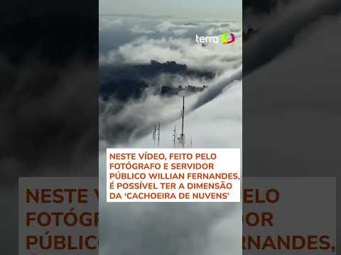 Nevoeiro na Serra do Curral impressiona moradores de Belo Horizonte