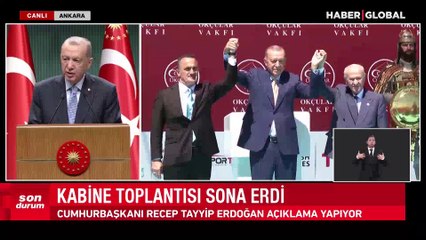 Cumhurbaşkanı Erdoğan'dan kabine toplantısı sonrası kritik açıklamalar: Enflasyonu dize getireceğimize tüm kalbimizle inanıyoruz