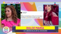 REGAÑAN a Dulce María por grabar con el celular que le aventaron