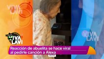 Abuelita conmueve con su reacción al pedirle canción a 