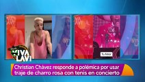 Christian Chávez responde polémica por usar traje de charro con tenis