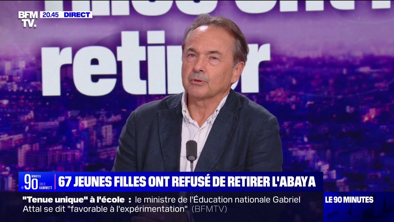 Abaya à l'école: "Il y a une volonté de tester la capacité de résistance de l'école pour imposer une vision des choses qui clive la société", estime le politologue Gilles Kepel