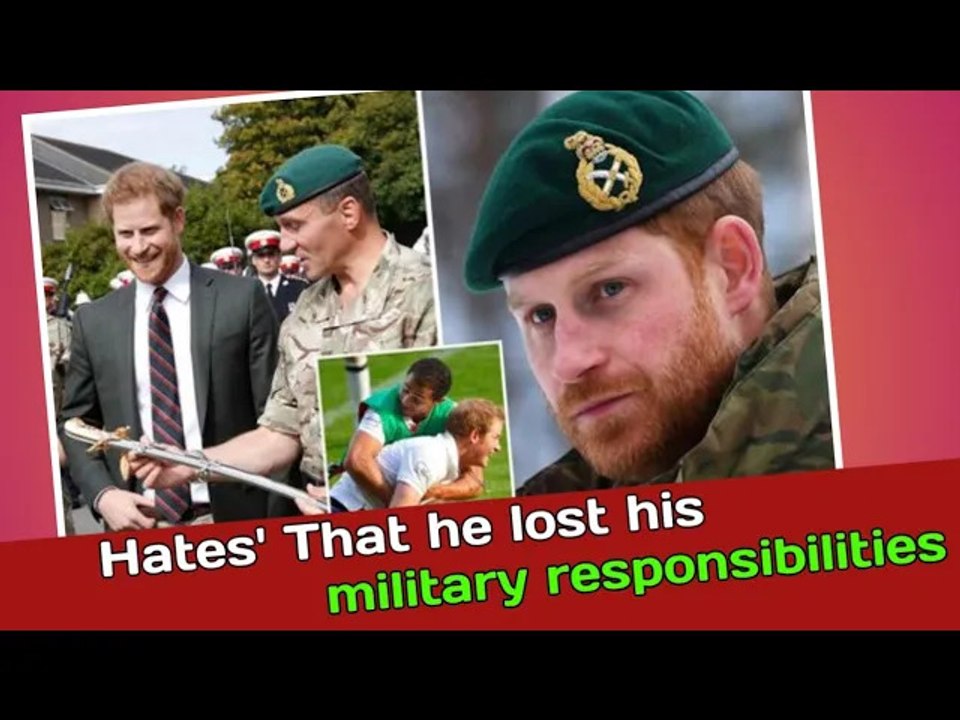 Breaking Prince Harry 'Hates' That he lost his...