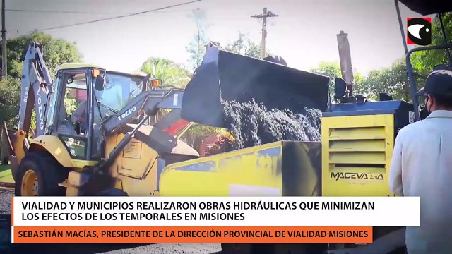 Vialidad y municipios realizaron obras hidráulicas que minimizan los efectos de los temporales en Misiones