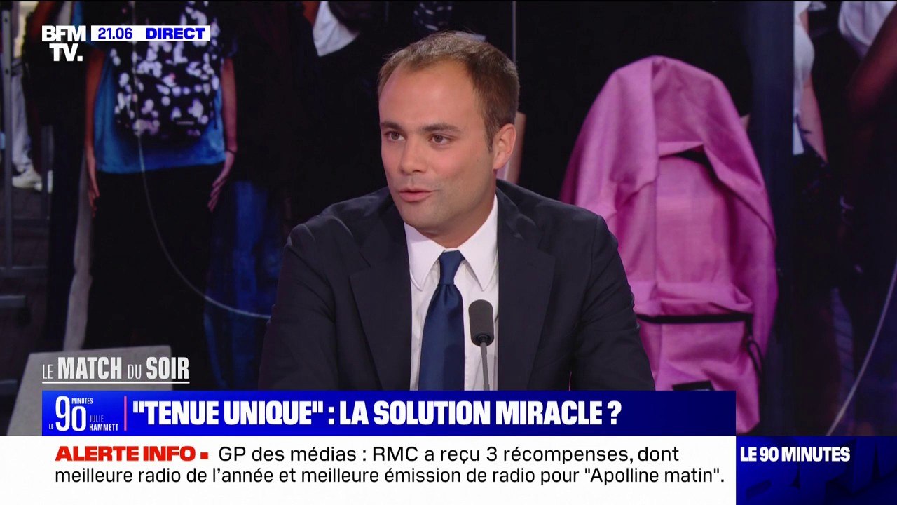Uniforme à l'école: "Je trouve ça un peu rassis, un peu triste", affirme Charles Consigny