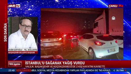 İstanbul'u sağanak yağış vurdu