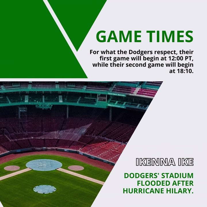 | IKENNA IKE | DODGERS’ STADIUM FLOODED AFTER HURRICANE HILARY: GAME TIMES (PART 2) (@IKENNAIKE)