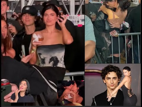 Kylie Jenner and Timothee Chalamet romantic night out at Beyoncé concert lots of hugs and kisses.
