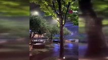Başakşehir'de sağanak yağış nedeniyle alışveriş merkezi su bastı