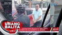 Dating pulis at nakaalitang siklista sa viral video, magkaiba ang bersyon ng kuwento sa Senado | UB