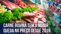 Carne bovina tem a maior queda no preço desde 2018