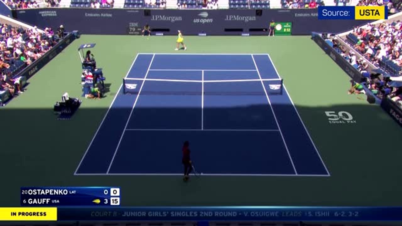 Gauff through to a maiden US Open semi-final