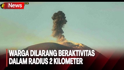 Gunung Api Ile Lewotolok di Lembata Kembali Erupsi Pagi Ini