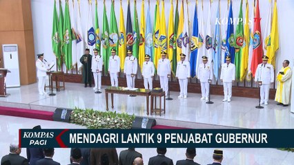 Mendagri Tito Lantik 9 PJ Gubernur, 4 Diantaranya Purnawirawan TNI-Polri