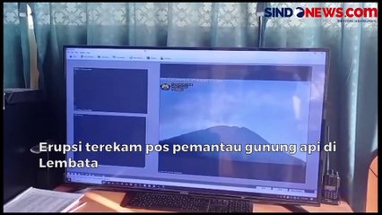Gunung Api Ile Lewotolok di Lembata Kembali Erupsi, Status Waspada