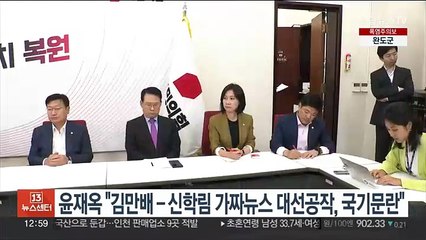 윤재옥 "김만배-신학림 가짜뉴스 대선공작…당 대응키로"
