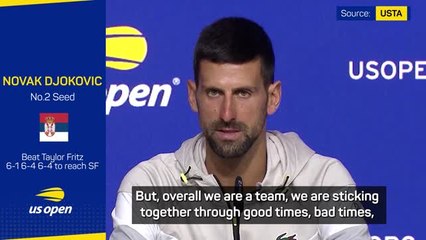 Tải video: Djokovic reveals why he gives his coaching staff a tough time on court