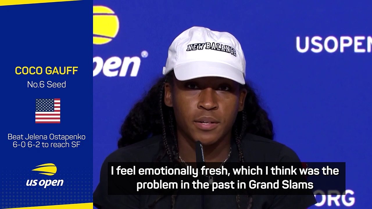 'Emotionally fresh' Gauff into a first US Open semi-final