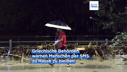 Télécharger la video: Schwere Unwetter und sintflutartige Regenfälle im Süden Europas