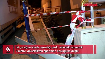 Çocukların araba ile oyunu faciaya dönüşüyordu