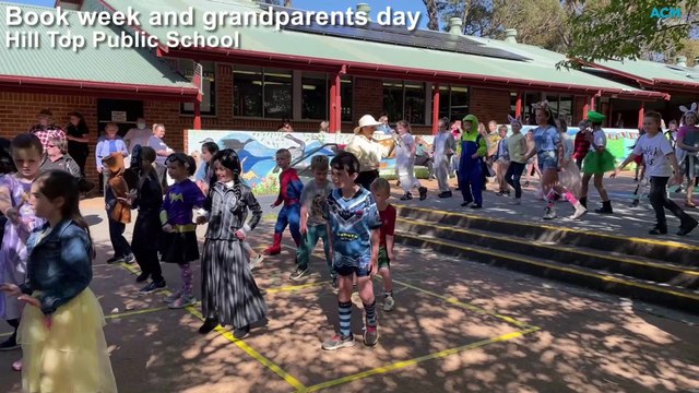 Hill Top Public School performs a flash mob dance