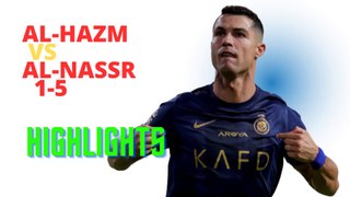Football Video: Al Hazm vs Al Nassr 1-5 Highlights #AlNassr