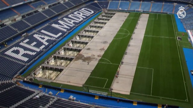 Lo que esconderá el hipogeo: así funciona el césped retráctil del nuevo Santiago Bernabéu