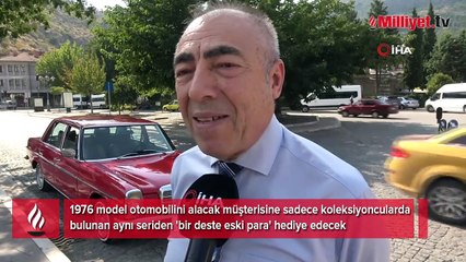 Sıra dışı satış! Arabasını alana bir deste para verecek