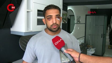 Trafikte sopa, muşta ve bıçaklı kavga kamerada; 3 yaralı