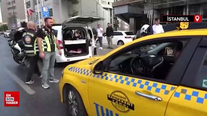 Taksim'de ticari taksi denetimi
