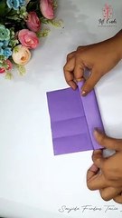 Napkin fold photo Card for Scrapbook