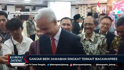 Ganjar Beri Jawaban Singkat Terkait Bacawapres