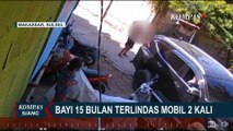 Miris! CCTV Rekam Mobil Pajero 2 Kali Lindas Bayi Usia 15 Bulan di Makassar