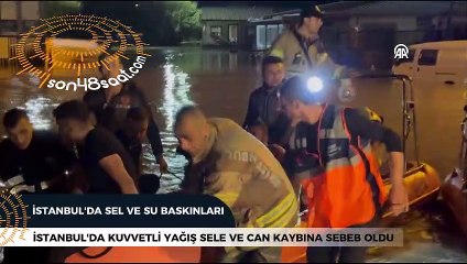 İstanbul'da sel ve su baskınları meydana geldi (