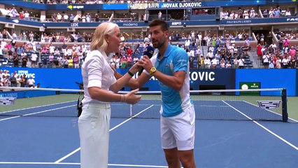 De la colère à la bonne humeur : Djokovic a fait chanter le Arthur-Ashe