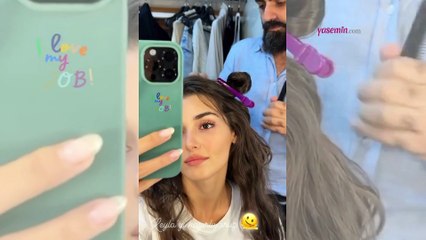 Hande Erçel yeni dizisinin set arkasından paylaşım yaptı! "Leyla'yı hazırlıyoruz"