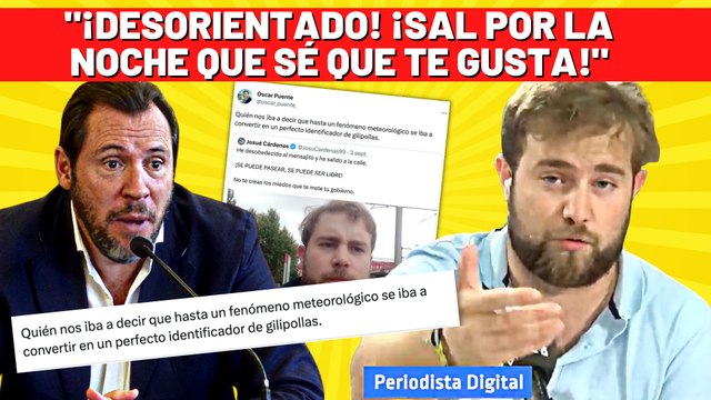 El socialista Óscar Puente llama gilipollas a Josué Cárdenas y LA RESPUESTA ES BESTIAL
