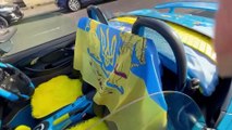 Meet man who painted his £40,000 Porsche yellow and blue to support Ukraine