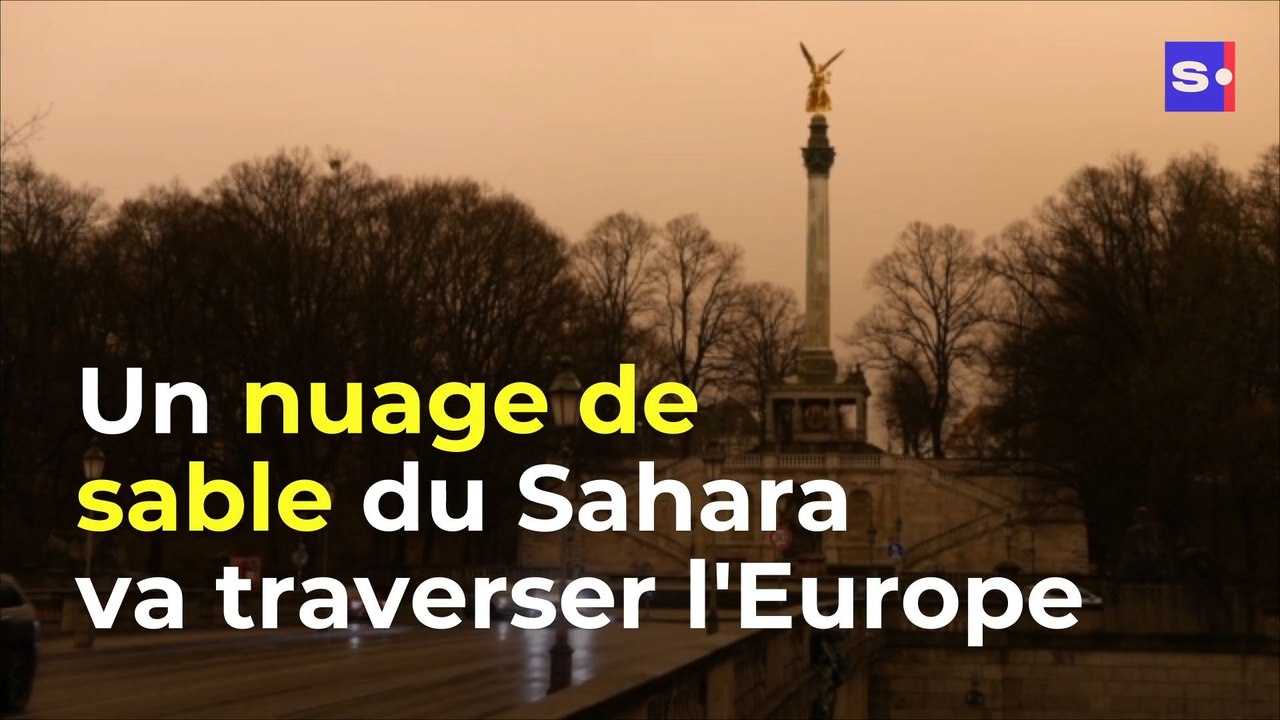 Un nuage de sable du sahara traverse l'Europe et pourrait de nouveau teinter nos voitures