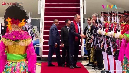 Momen Menlu Rusia Sergey Lavrov Tiba Bandara Soekarno-Hatta