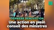 À deux pas de l’Élysée, l’action symbolique de Dernière rénovation pour alerter les ministres
