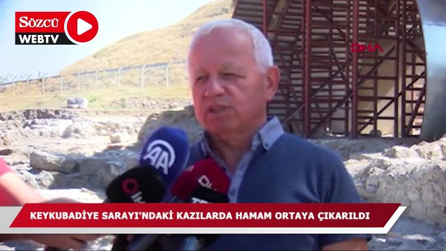 Keykubadiye sarayı'ndaki kazılarda hamam ortaya çıkarıldı