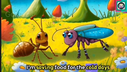 The Smart Ant and the Lazy Grasshopper _ Kids story _ Moral Story _ Cartoon for kids @GoKidz-369