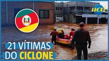 Ciclone deixa 21 mortos no Rio Grande do Sul