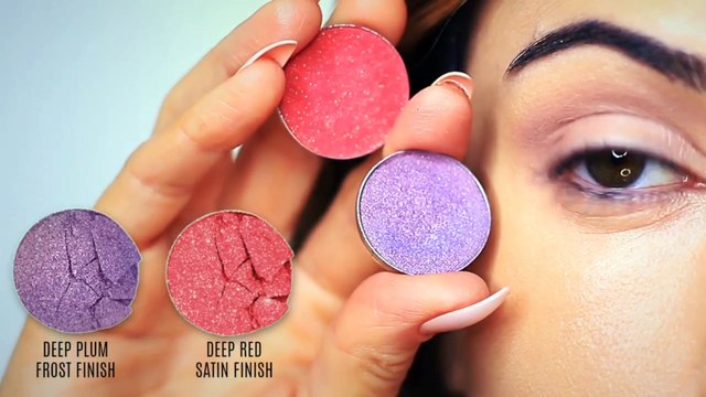 Beginners Eye Makeup Tutorial Using Purple Eyeshadow | How To Apply Eyeshadow & Glitter