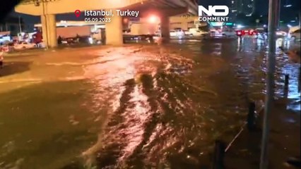 Download Video: Istanbul unter Wasser: Tote und Verletze bei Überschwemmungen